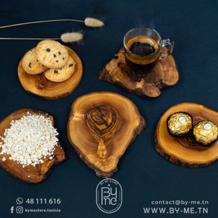 Sous Tasse en bois d'olives